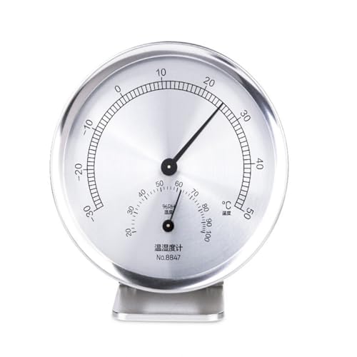 Compteur de température et d'humidité en métal suspendu