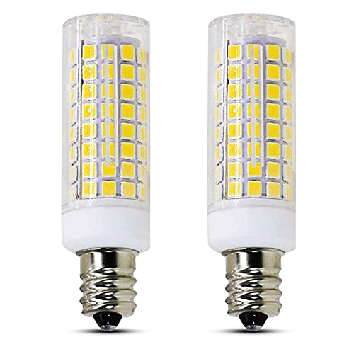 E11 led Bulb 100w Equivalent dimmable, JD T4 E11 Mini Candelabra Base 850 Lumens AC 110V 120V 130 Voltage Input Light Bulbs, Pack of 2 (Daylight White 6000K)