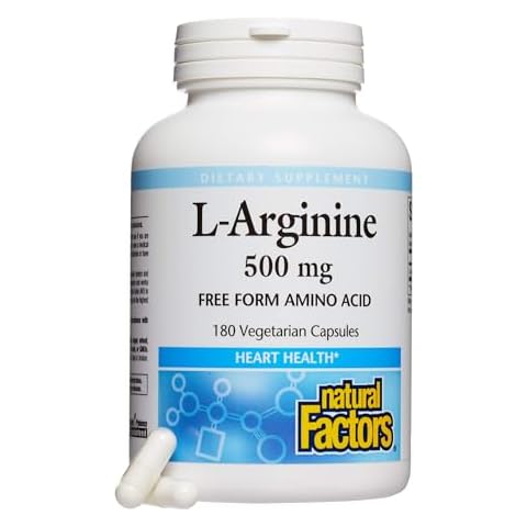 Natural Factors L-Arginine 500 mg 180 capsules Cover