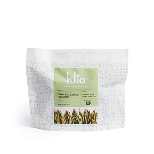 Klio Organic Greek Lemon Verbena - Karditsa, South Pindos Mtns. Whole Leaves. High Polyphenol and Antioxidant Levels - Lab Tested. Makes 35 Servings. Klio Organic Greek Lemon Verbena - Karditsa, South Pindos Mtns. Whole Leaves. High Polyphenol and Antioxidant Levels - Lab Tested. Makes 35 Servings.