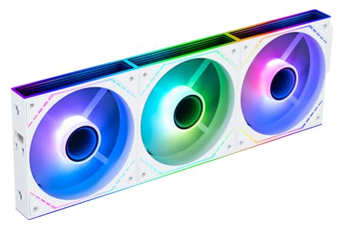 Image of Thermalright TL-M12QW-S X3 120mm ARGB Case Fans, 2000RPM, 68.9CFM, 3-Pack | Daisy Chain Wiring, ARGB Fan Blades, Infinity Mirror Lighting