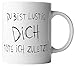 Produktbild vanVerden Tasse - Bist lustig Töte dich zuletzt - beidseitig Bedruckt - Geschenk Idee Kaffeetassen mit Spruch, Tassenfarbe:Schwarz