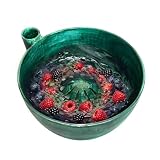 Ciotolas per Lavare Bacche Autorotante, Lavatrice per Frutta e Verdura con Scarico, Scolapasta a Vortices per Pulizia a 360 Gradi, Lavaggio Rapido, Cestino Multiuso per Cucina Fragole Mirtilli