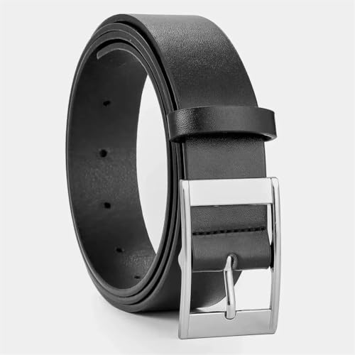 YTR6TW Men's Pin Buckle Faux Leather Belt Fashion Trendy Casual Business Belt2