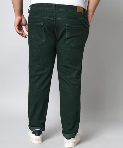 Image of STUDIO NEXX Regular Fit Cotton Lycra Blend Black Jeans