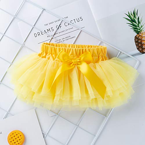 Image of Anbaby Baby Girls Soft Tutu Skirt Toddler Ruffled Pants Diaper Cover