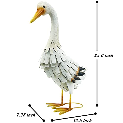 Subolo Metal Duck Garden Statue Outdoor Duck Decor Yard Art Sculpture For Home Lawn Backyard Porch Patio Decoration #TOP2