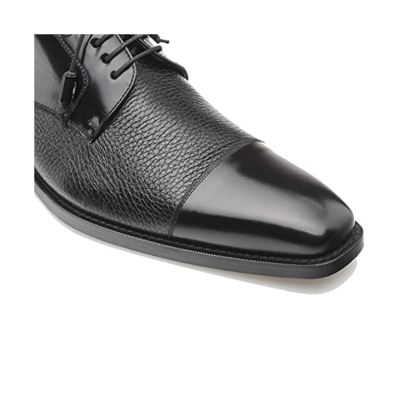 Mezlan - Soka - Men's Cap Toe Dress Shoe - Deerskin and Polished Calfskin with Elegant Tassel Detail - Handcrafted in Spain - Image 6