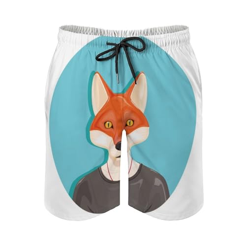 Shorts de bain homme renard séchage rapide en taille S