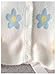 SHENHE Girl's Floral Cardigan Button Down Long Sleeve Fuzzy Preppy Cute Sweaters Cardigans White 13 Years