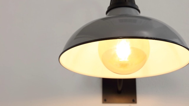 Image of JONATHAN Y Stanley 1-Light Gooseneck Sconce 12.25 inch, Gray