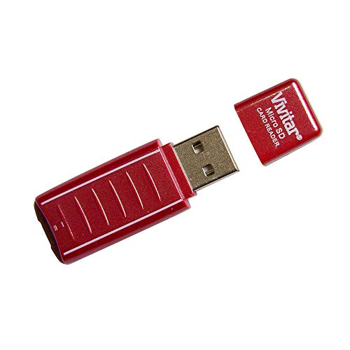 Leitor e Gravador de Cartão Micro SD Via USB, Vivitar, Acessórios para Câmeras Digitais