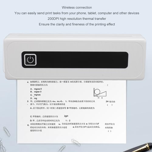 Imprimante thermique Bluetooth portable 10 mm/s impression rapide