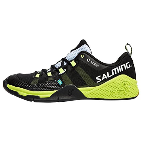 Salming Kobra Mens Indoor Court Shoe (Black/Yellow) (12.5)