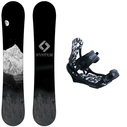 System MTN Snowboard with APX Bindings Men's Snowboard Package 147 cm