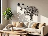 Decoración versátil: con este moderno adhesivo de pared para sala de estar, oficina, pasillo, habitación de los niños, cocina y dormitorio, puedes crear un ambiente moderno en tu hogar.