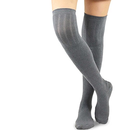 Image of Fashionable Cotton Slouchy Boot Socks for Women and Girls: Long Thigh Highs, Over-the-Knee Highs, and Knee Highs