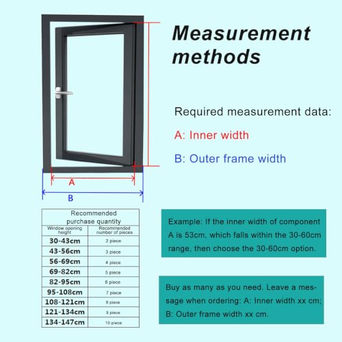 Tiras protectoras de ventanas diy blanco con tubo de aluminio desmontable 6