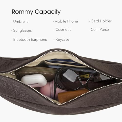 Genuine Leather Sling Bags Crossbody Women, Minimalist Style Casual Chest Bags with Wide Strap4