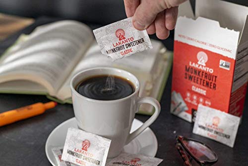image for Lakanto Classic Monk Fruit Sweetener with Erythritol Sweetener Packets