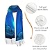 Bkdogkt Northern Lights Print Fringed Scarf Lightweight Women'S Fashion Scarf Soft Wrap Shawl Tassel Scarf Gift