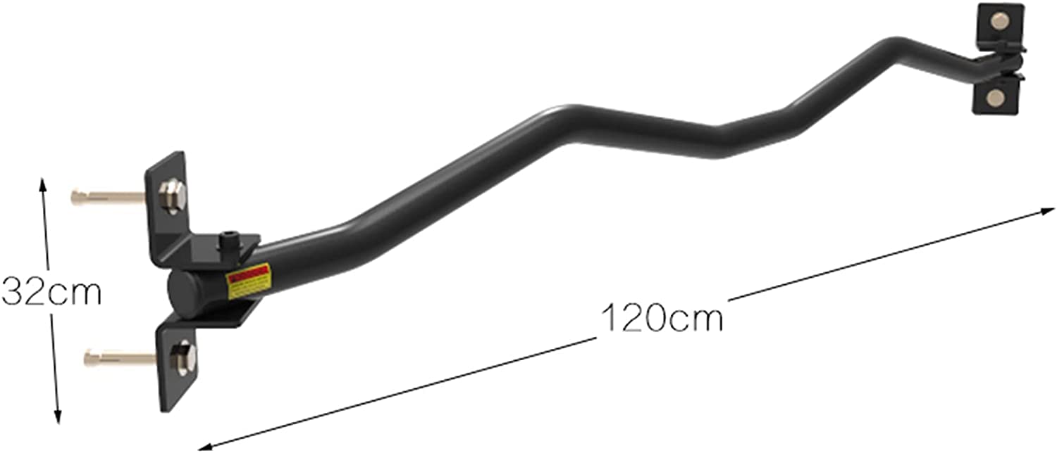 Drążek do treningu siłowego, 120 cm, naścienny, stalowy, do podnoszenia podbródka i ćwiczeń