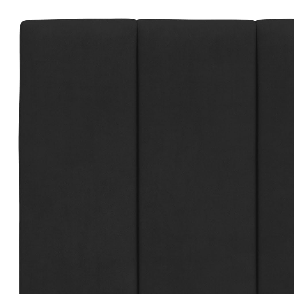 Genérico Cabecero de Cama Acolchado Hanko Terciopelo Negro 180 cm, Cabeceros y pies de Cama Negro,374683