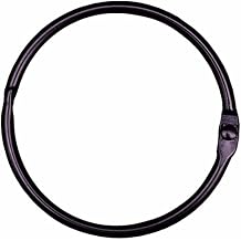 Black Shower Curtain Rings 2 Inch 12 Pack Metal Round Ring Rustproof for Bathroom Rod