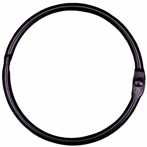 Black Shower Curtain Rings 2 Inch ( 20 Pack ) Metal Round Ring Rustproof For Bathroom Rod #TOP8