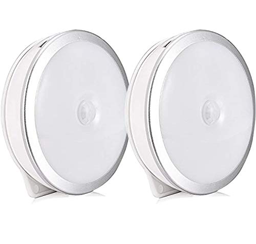 Preisvergleich Produktbild Nachtlicht mit Bewegungsmelder, LED Bewegungsmelder Licht, Auto ON / OFF Nachtlicht, Batterie-Powered Treppen Licht, Schrankleuchten, Schrank Lichter für Flur, Schlafzimmer, Küche,(Weiß)