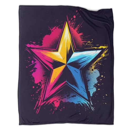 ABFFSDT Mantas y cubrecamas con pentagramas para niños y niñas, Regalos de San Valentín, Manta de Microfibra Suave para sofá Cama, sofá de 80 x 90 Pulgadas (200 x 230 cm)