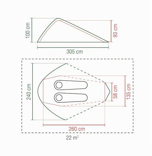 Miniatura 2 de Coleman Bedrock - Tienda de campaña compacta para 2 Personas, una Tienda de campaña Ligera para 2 Personas y Senderismo, 100% Resistente al Agua