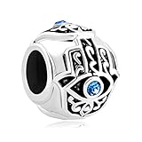 QueenCharms Evil Eye Charm Islamic Hamsa Hand Beads for Bracelets
