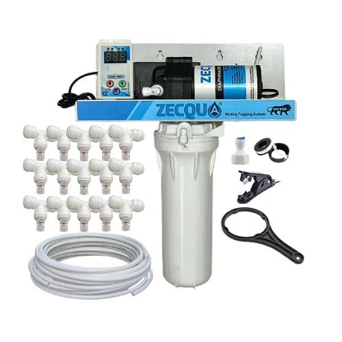ZECQUA Fogger Kit for Dairy & Poultry Farm | Premium Fogger Kit with 15 nozzles for Dairy Farms, Restaurants, Cafes and Outdoor Spaces Misting | (Nozzle Distance 1.4m)-image-8