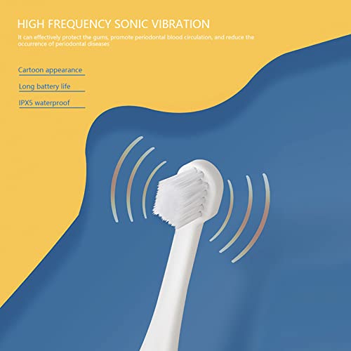 Baby Elektrische Zahnbürste, Kleinkind Elektrische Zahnbürste Kinder Kunststoff Reinigung Zahnbürsten Batteriebetriebene Zahnbürste (Rosa) – Bild 5