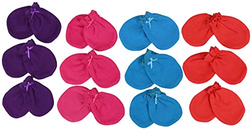 ToBeInStyle Newborn Baby Comfy Cotton Mitten Gloves4