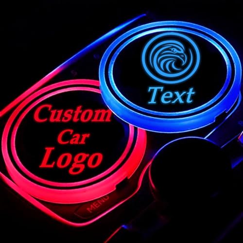Luz LED personalizable para portavasos de carro 2 piezas