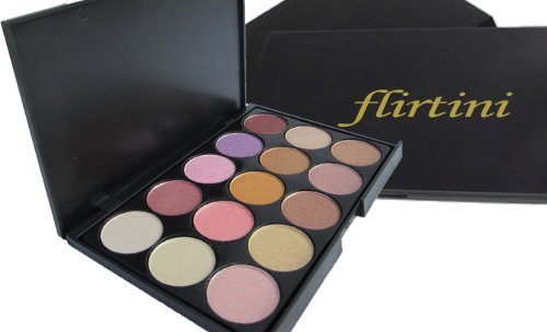 FLIRTINI 3D LOOK 15 color eyeshadow palette. Warm. Neutral.