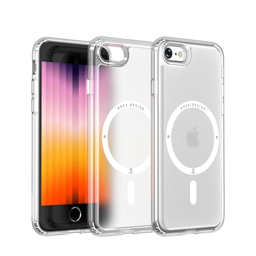Image of ONES for iPhone SE3 SE2 / 8 /7 Case, Translucent Matte Magnetic Phone Case, Compatible with MagSafe, Military-Grade Shockproof, Anti-Yellowing Hard Slim Matte Case for iPhone SE3 SE2 / 8 /7