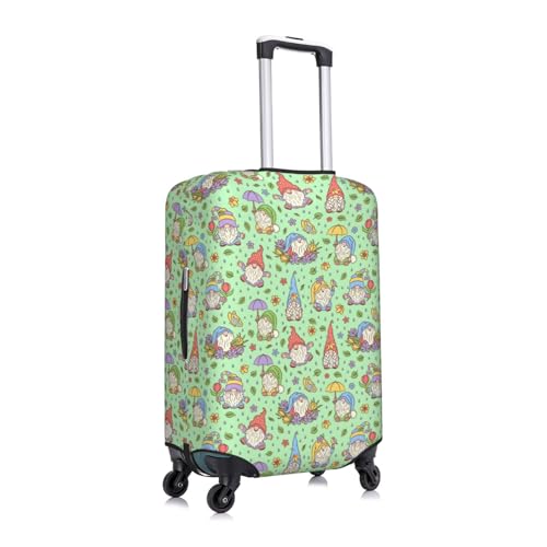 Spring Gnomes Luggage Cover Protector Anti-Scratch Washable Fits 18-32 Inch Luggage-Medium3