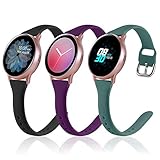 (3 Pack) Vcegari Slim Band for Samsung Active 2 Watch 40mm 44mm, Galaxy Watch 3 41mm/Galaxy Watch...