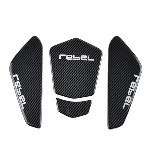 Autocollant protection réservoir moto pour Rebel CM 1100 look carbone noir 2