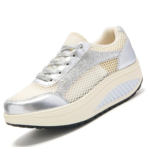 Walking Shoes for Women with Arch Support Orthotic Plantar Fasciitis Platform Sneakers Tennis Running Shoes