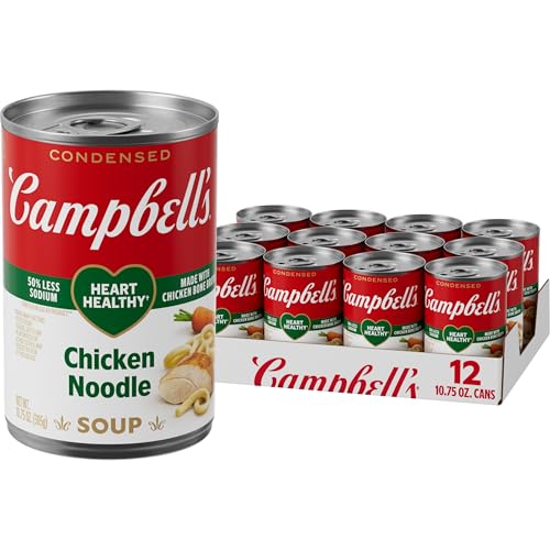 Campbell's Condensed Heart Healthy Chicken Noodle Soup, 10.75 oz Can