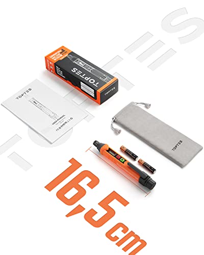 Gasmelder, TopTes PT199 Gaslecksuchgerät mit Akustischem und Visuellem Alarm, Gasdetektor zum Auffinden von Brennbares Gas wie Methan oder Propan für Wohnmobil, Haus (Inklusive Batterie x2) - Orange