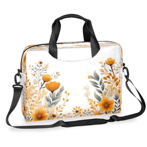 Bolso para portátil hoja tropical de girasol 15.6 pulg miniatura 1