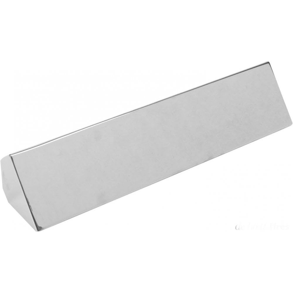 18" (45.5cm) Smoke Hood Canopy for Open Coal Log Fire in Polished Steel