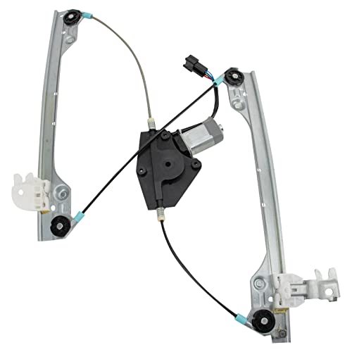 Image of TRQ Front Passenger Side Power Window Motor and Regulator Assembly One Touch Anti Pinch Compatible with 2008-13 Nissan Altima 2 Door CL32 Coupe