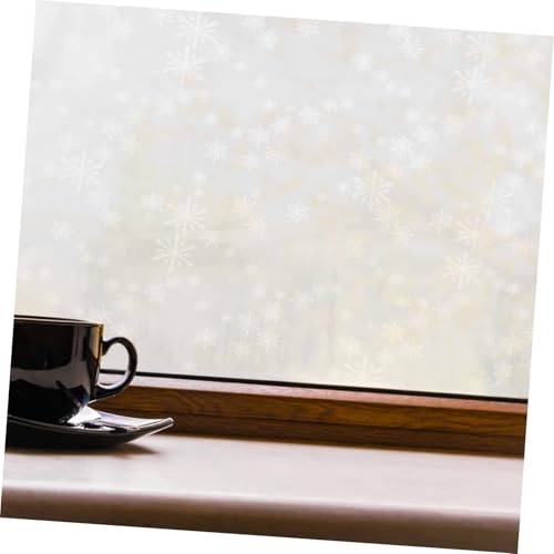 Película de ventana estática en PVC blanca 200x45 cm miniatura 4