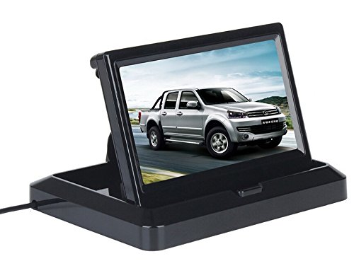 BW 5.0" Foldable Digital HD 800 * 480 TFT LCD Car Rear View Backup Monitor for Car Reversing Camera, Car Rearview Camara,CCTV Camera DVD - Image 3